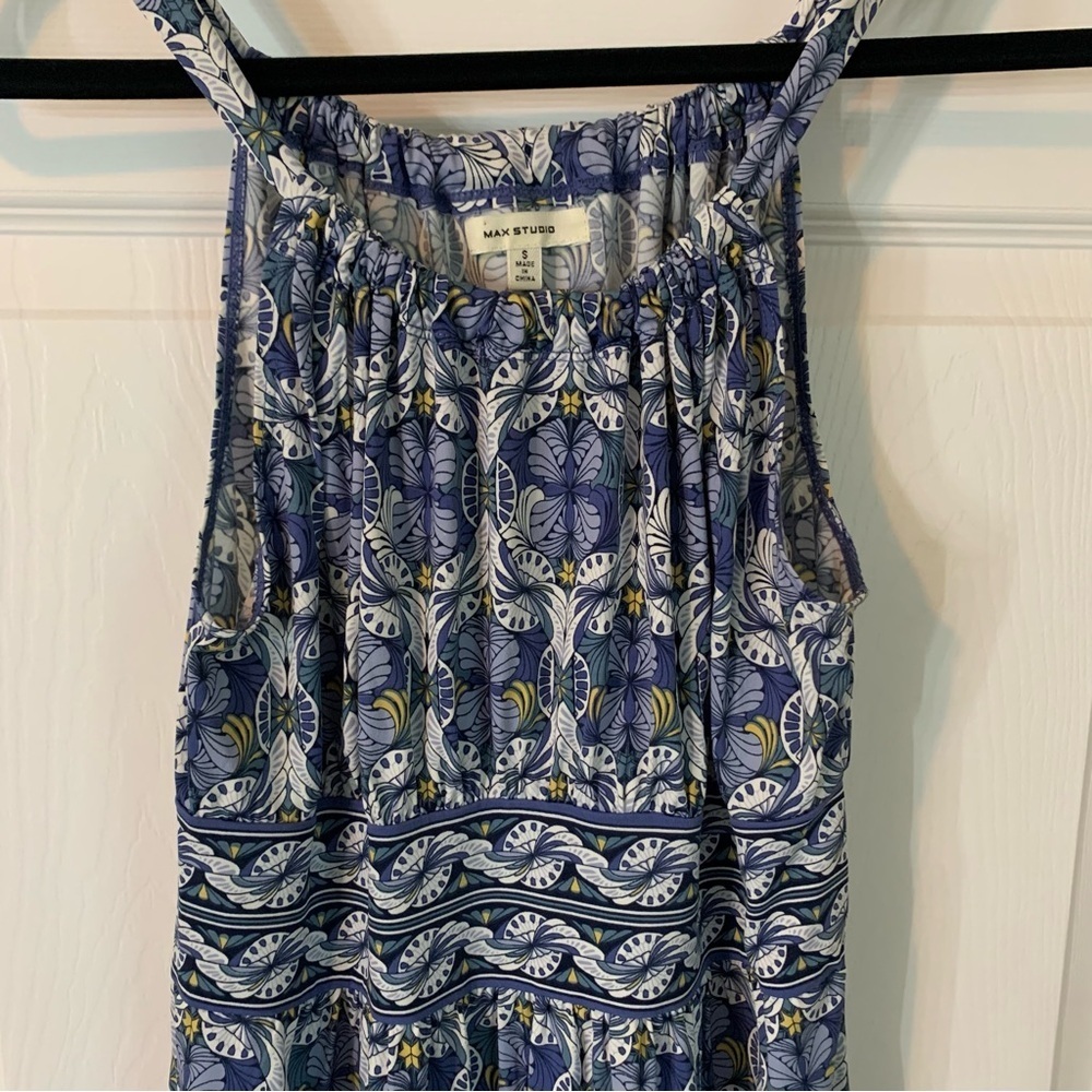 Max Studio Sleeveless Boho Print Midi Dress, size S - Picture 4 of 9